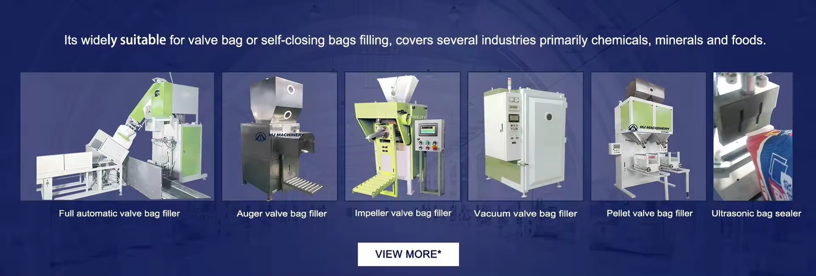 Máquina de embalaje para el llenado de bolsas de válvula