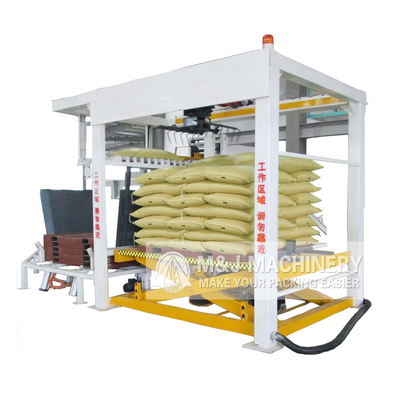 Obtenga sus bolsas de azúcar de 50 kg paletizadas con nuestra máquina inteligente de 2500 kg de capacidad