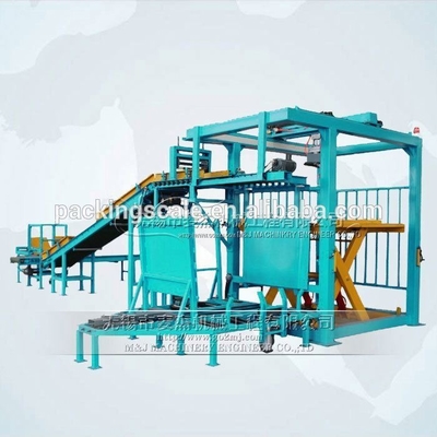 Máquina de paletización industrial de alta capacidad para 12000 kg y manipulación de bolsas de piensos para animales