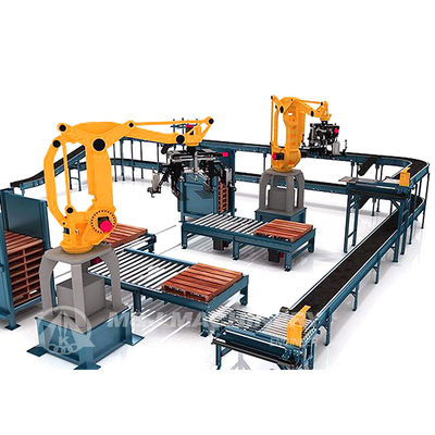Máquina de paletización totalmente automática para paletización de bolsas de cemento robóticas en alta demanda