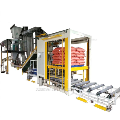 Palletizer automático de grado automático para bolsas de arroz de cemento después del servicio incluido
