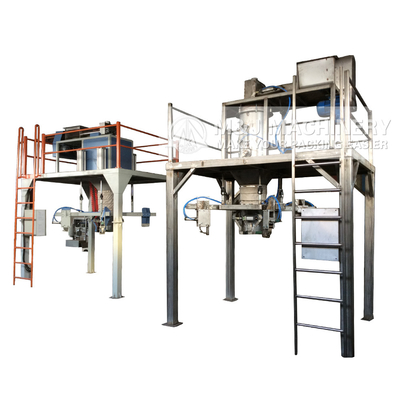 Máquina de embalaje automática de sal con bolsas gigantes en envases de plástico
