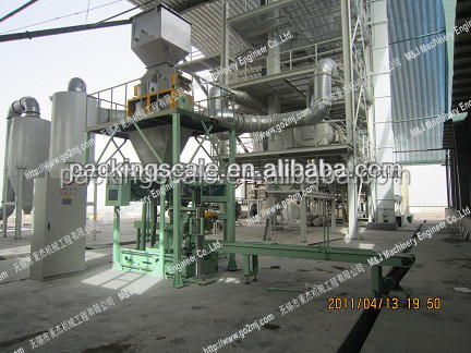 Línea versátil de producción y embalaje de hidróxido de sodio de 8 kW Rango de peso 25-50 kg/bolsa