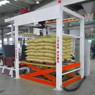 Conveyor de empilaje de bolsas paletizador para bolsas de piensos para animales Velocidad de empilaje 600-800 bolsas/hora