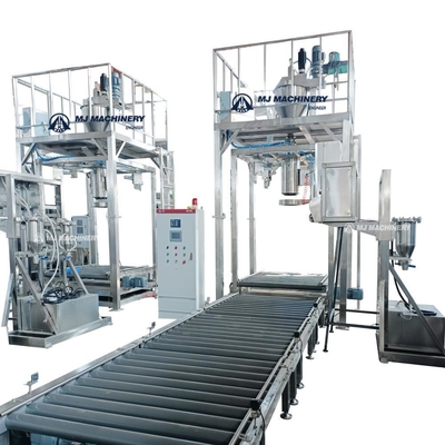 Máquina de llenado semiautomático granular de arena de granel grande de 110V con equipo de embalaje de arena de granel PLC 450 KG