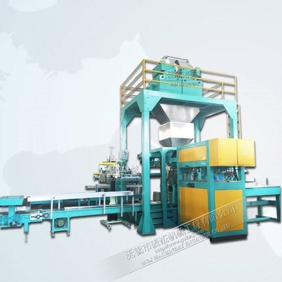 Máquina de embalaje de harina totalmente automática para planta de fabricación 6 bolsas/min 10kg 25kg 50kg