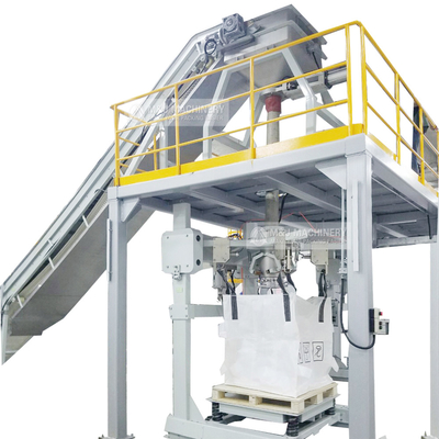 Máquina de llenado de polvo de material catódico de batería de litio de 1-2 toneladas para bolsas a granel