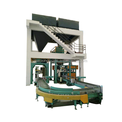 Material de embalaje de papel automático completo 10kg 25kg 30kg bolsa de boca abierta máquina de embalaje de relleno de frijoles