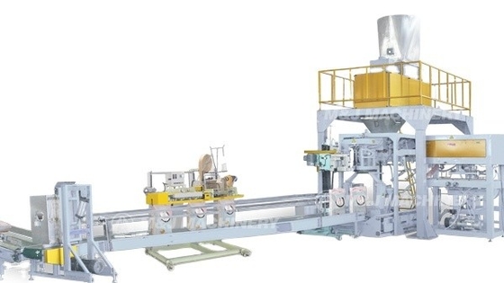 precisión Peso automático y paquete de costura para la línea de empaque de producción de paletización