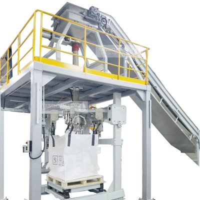 Máquina de embalaje de bolsas grandes de 500 kg 1 tonelada para el polvo de fertilizantes para satisfacer los requisitos del cliente