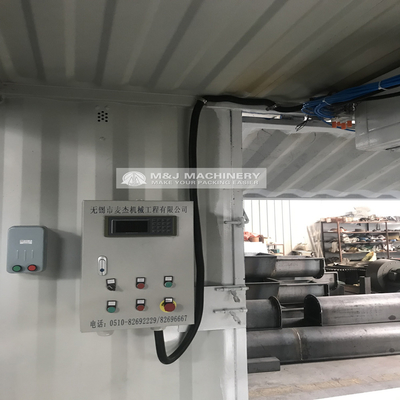 Sistema móvil de pesaje y embalaje de contenedores con accionamiento eléctrico