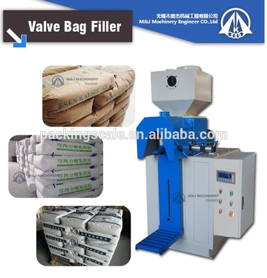 Tipo de embalaje en barril 2kw Embalaje de cemento con chorro para 25kg 50kg Bolsa de válvula Escala de cemento