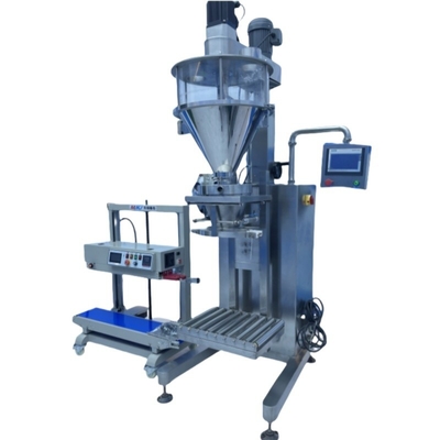 Máquina semiautomática de embalaje de sal para bolsas y bolsas de polvo de 5 kg, 10 kg, 20 kg, 25 kg y 50 kg