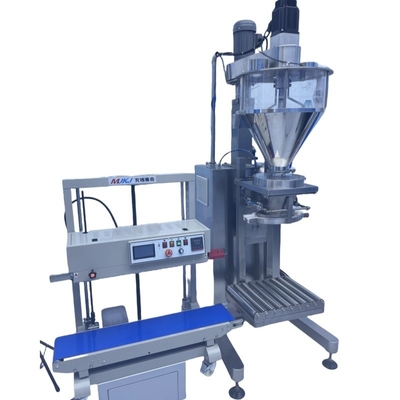 Máquina semiautomática de embalaje de sal para bolsas y bolsas de polvo de 5 kg, 10 kg, 20 kg, 25 kg y 50 kg
