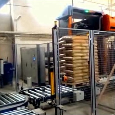 Póngase en contacto con nosotros para el robot automático de empaquetado de bolsas de paletas