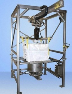 Descargador de material de embalaje de papel para bolsas de gran tamaño